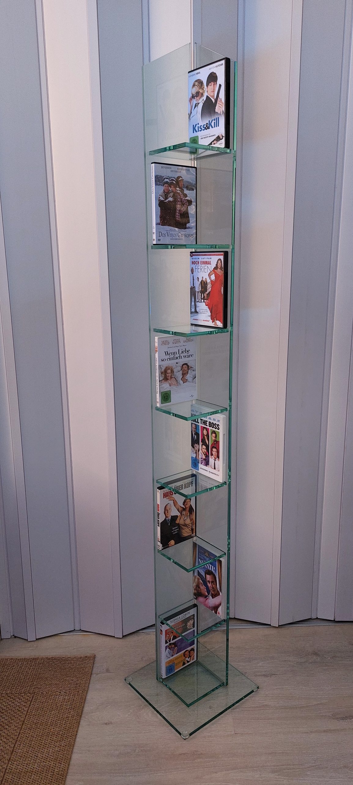 CD / DVD Glas Regal Skyline in 3 Höhen lieferbar Medienregal – Bild 10