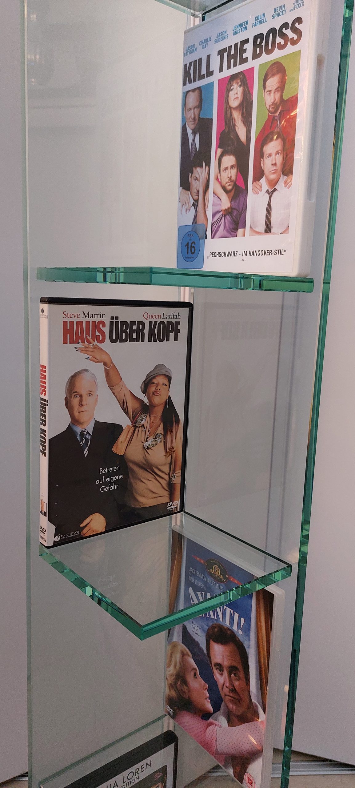 CD / DVD Glas Regal Skyline in 3 Höhen lieferbar Medienregal – Bild 12