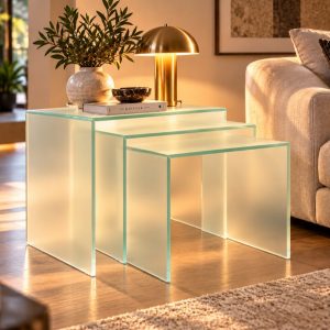 Glas Satztische Basic (3er Set)