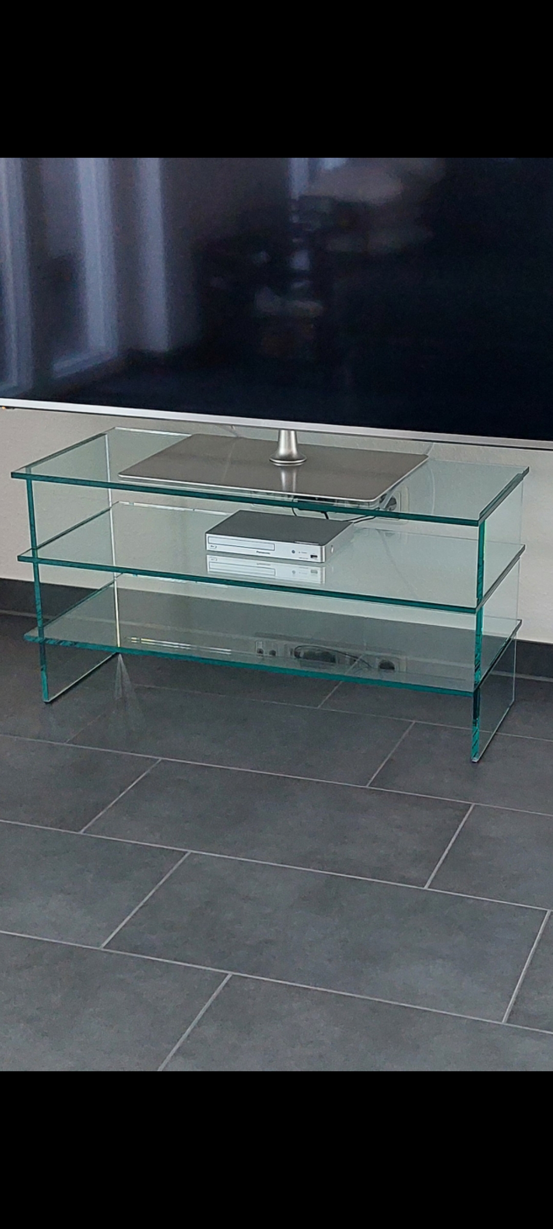 TV Glas Konsole Zapping 2-Fächer – Bild 8