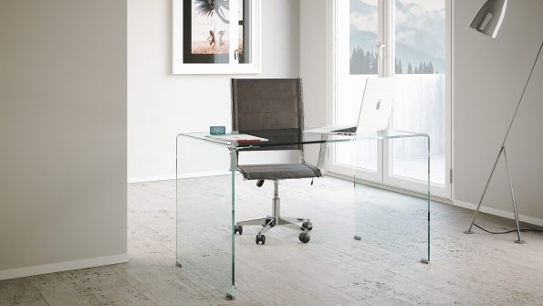 Schreibtisch Bent 100/120 | Paul Snajdar Glasmöbel