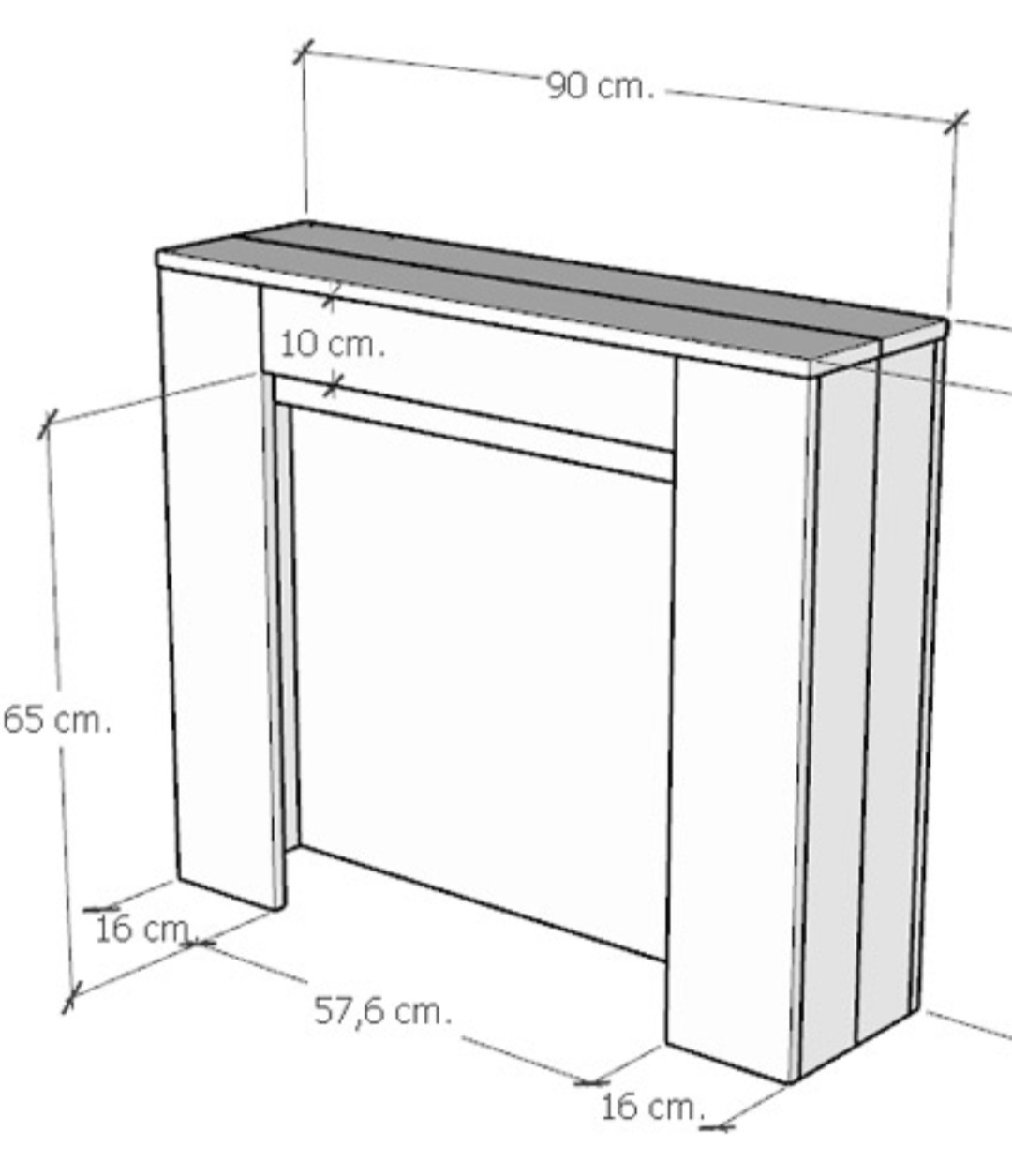 Itamoby Kiba ausziehbarer Konsolentisch